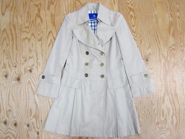 ★バーバリー Burberry ブルーレーベル★レディース 裏ノバチェック デザイントレンチコート★R71109036A_画像2