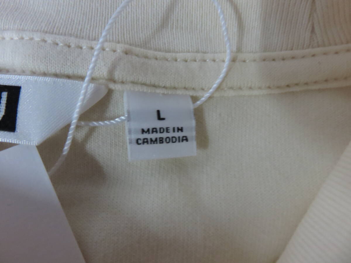  新品 未使用 ユニクロ モックネックプルオーバー 長袖 L ナチュラル Natural ユニクロU ユニクロユー UNIQLO U_画像2