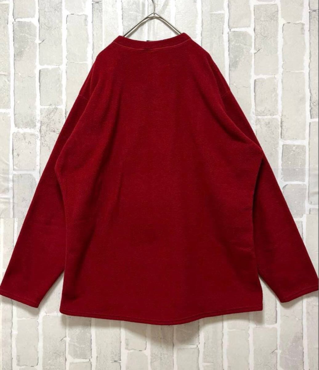 Patagonia パタゴニア CAPILENE キャプリーン ヘンリーネック ハーフボタン フリースジャケット シンプルロゴ 刺繍ロゴ L 90s 90年代 USA製_画像3