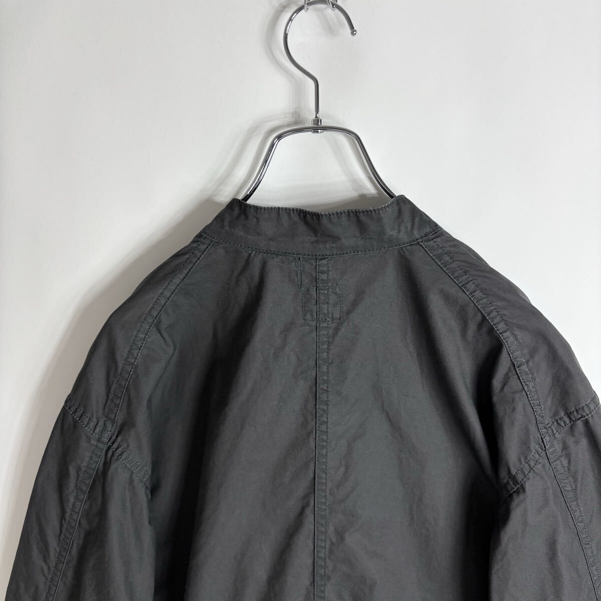 20SS POST O'ALLS 1109R LT2 light twill charcoal 日本製 ポストオーバーオールズ バナナカラー カバーオール ジャケット size M_画像4