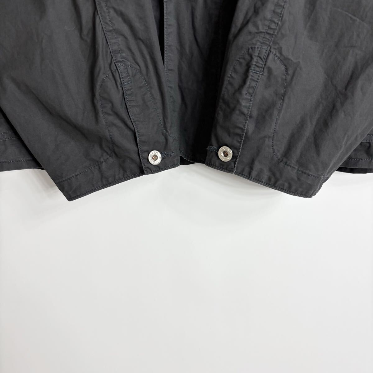 20SS POST O'ALLS 1109R LT2 light twill charcoal 日本製 ポストオーバーオールズ バナナカラー カバーオール ジャケット size M_画像6