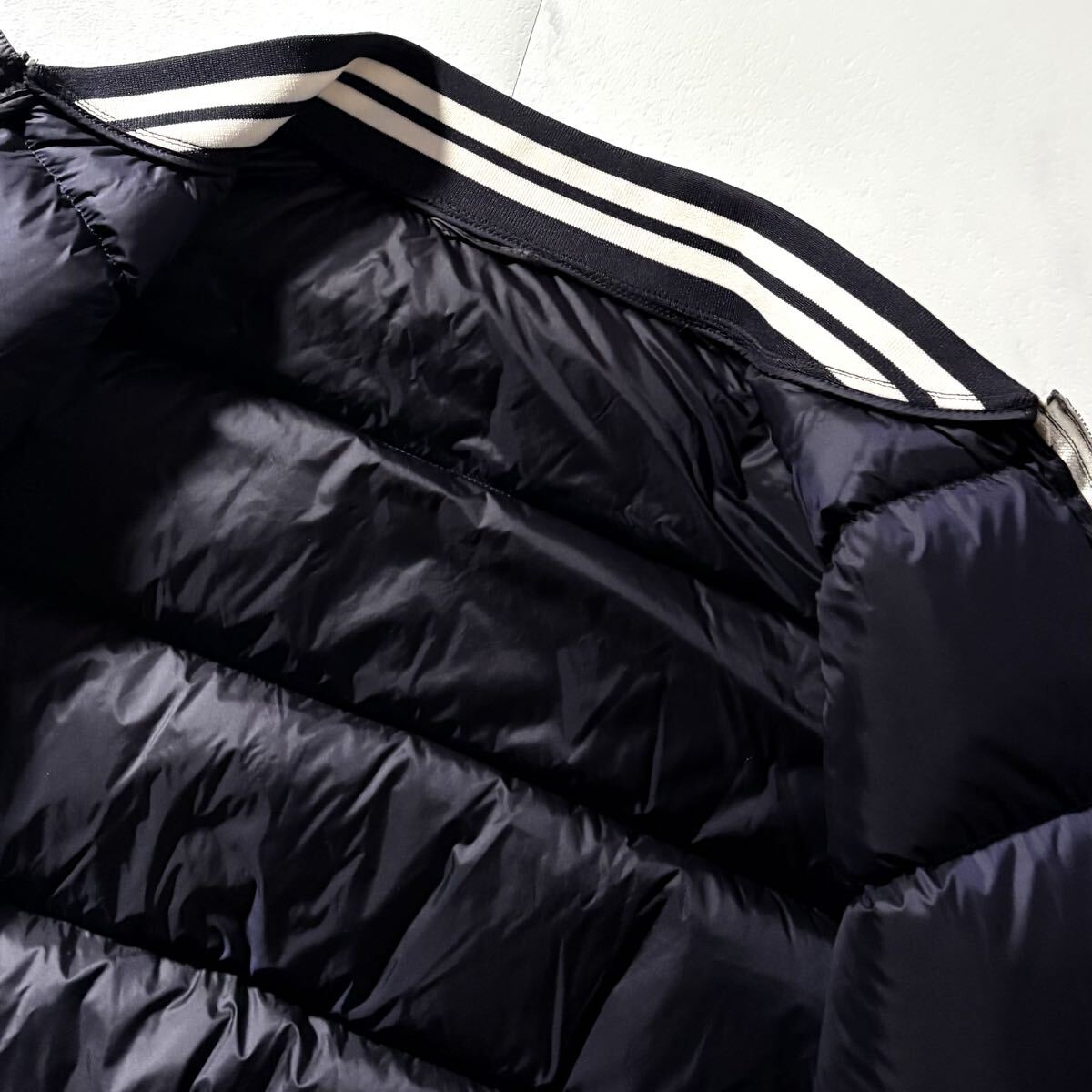 未使用級/XLサイズ●極暖 ARMANI EXCHANGE アルマーニ エクスチェンジ リアル ダウンジャケット スタジャン ダブルジップ AXロゴ 洗濯可_画像7