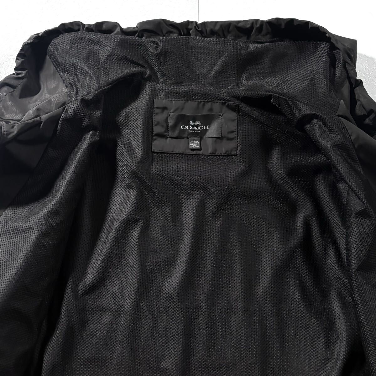  не использовался класс /XL размер соответствует * близко год модели COACH Coach нейлон жакет Parker signature рисунок CC общий рисунок переключатель .C Logo нашивка стирка возможность *
