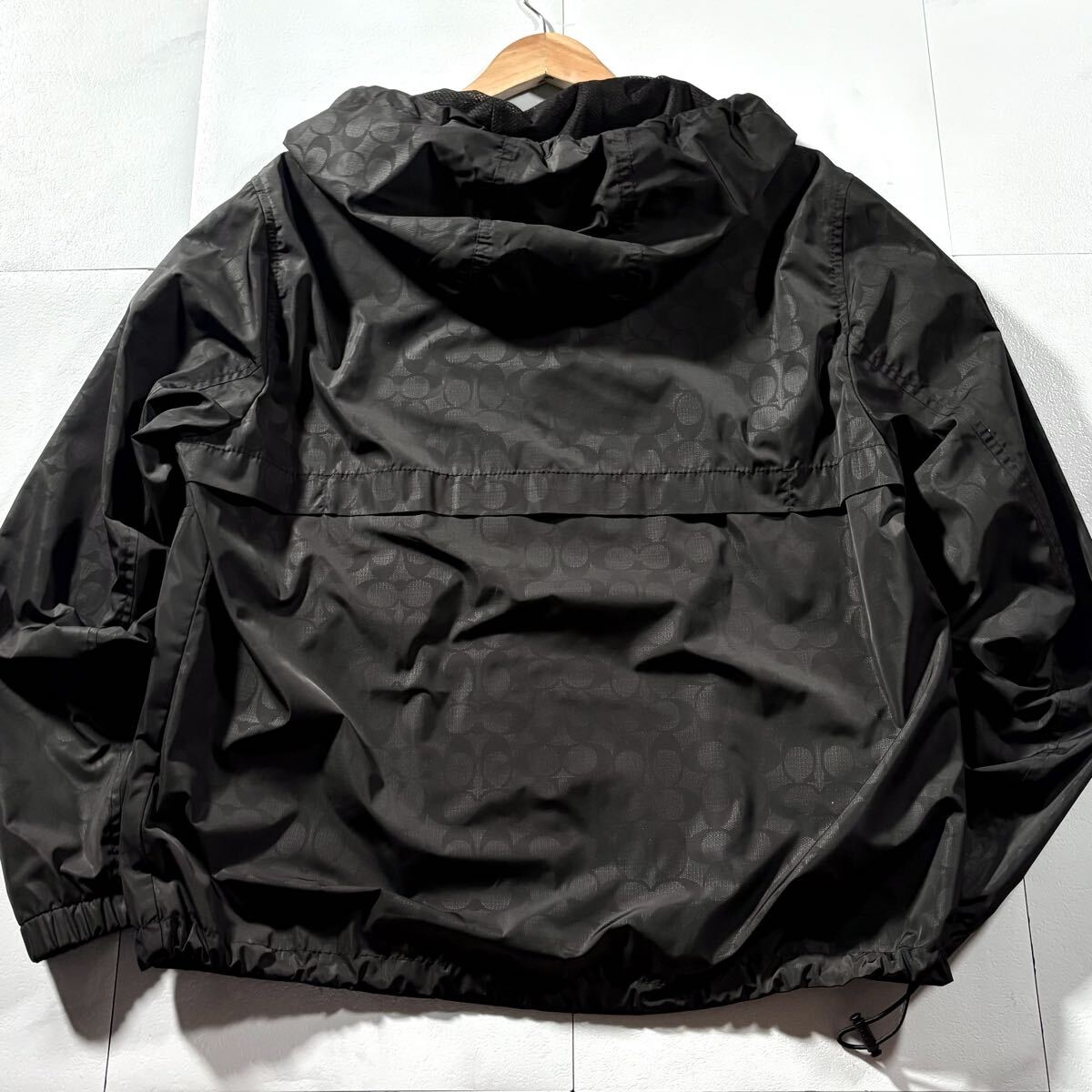  не использовался класс /XL размер соответствует * близко год модели COACH Coach нейлон жакет Parker signature рисунок CC общий рисунок переключатель .C Logo нашивка стирка возможность *