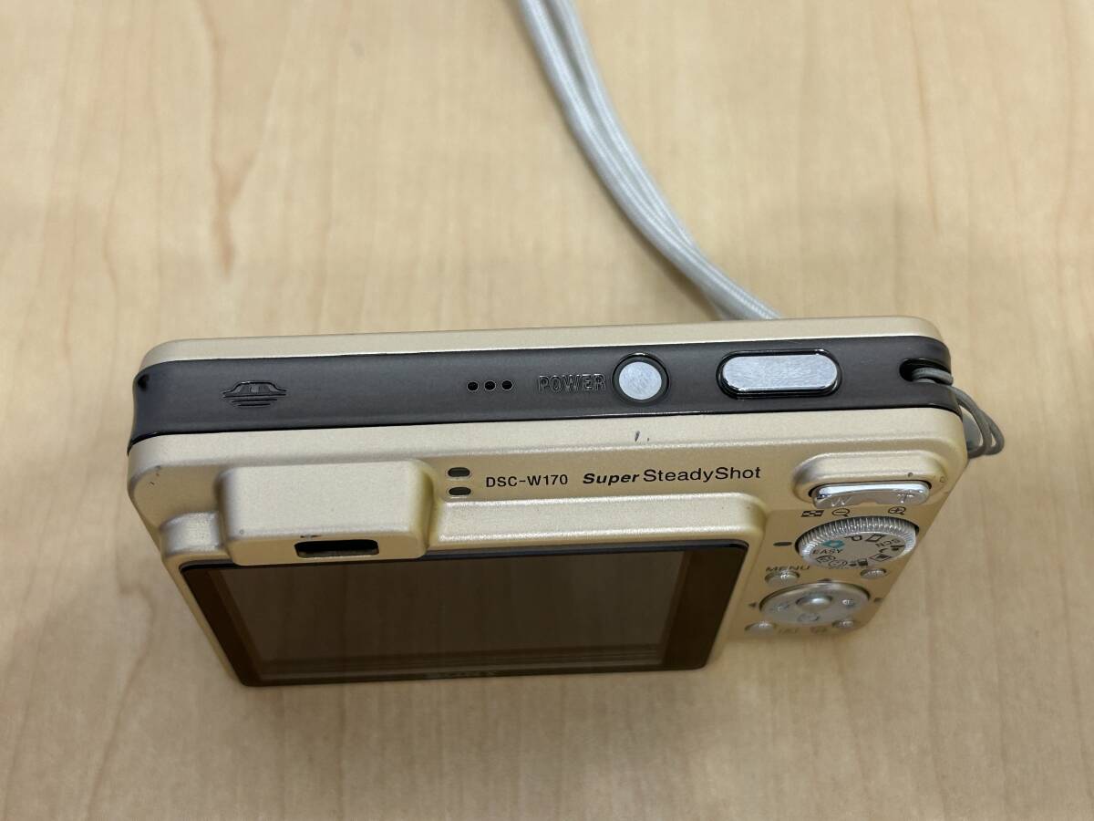 【29331】Sony ソニー Cyber-shot DSC-W170 ゴールド コンパクトデジタルカメラ 動作未確認_画像4