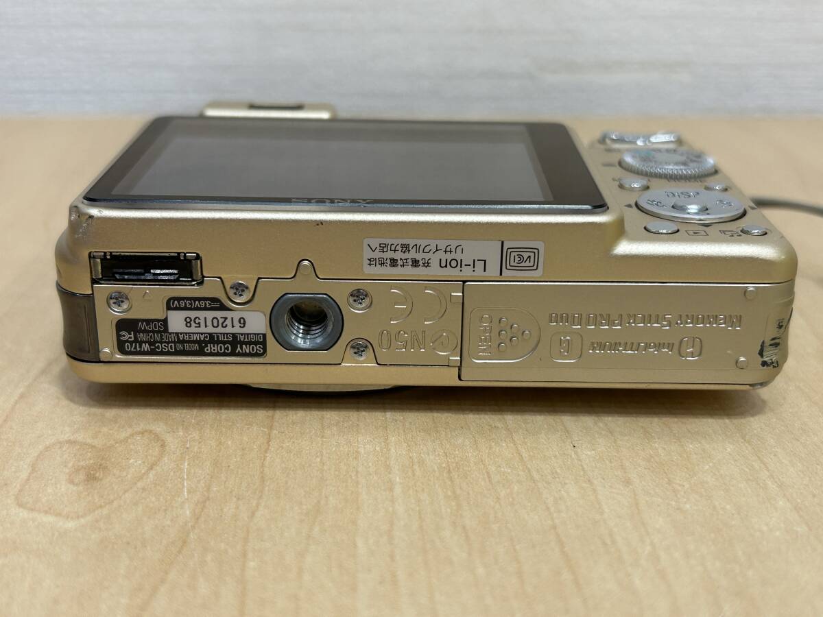 【29331】Sony ソニー Cyber-shot DSC-W170 ゴールド コンパクトデジタルカメラ 動作未確認_画像6