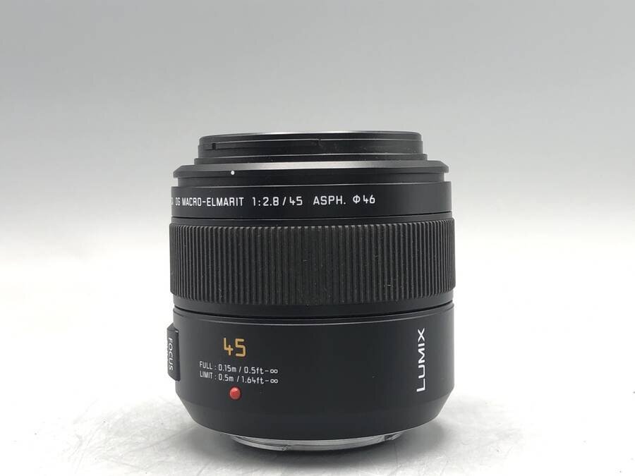 Panasonic LEICA DG MACRO-ELMARIT 1:2.8/45 LUMIX однообъективный зеркальный объектив # часть гарантия товар 