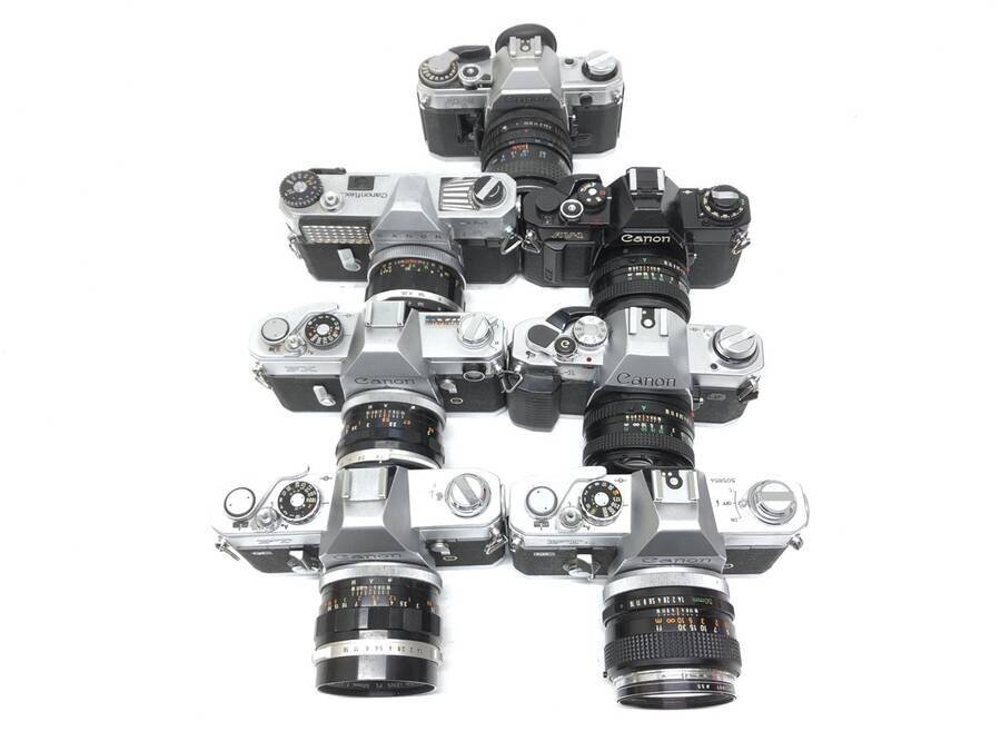 Canon MF однообъективный зеркальный итого 7 позиций комплект продажа комплектом # утиль 