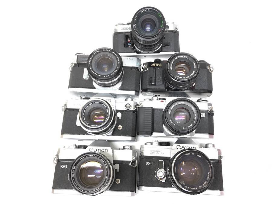 Canon MF однообъективный зеркальный итого 7 позиций комплект продажа комплектом # утиль 