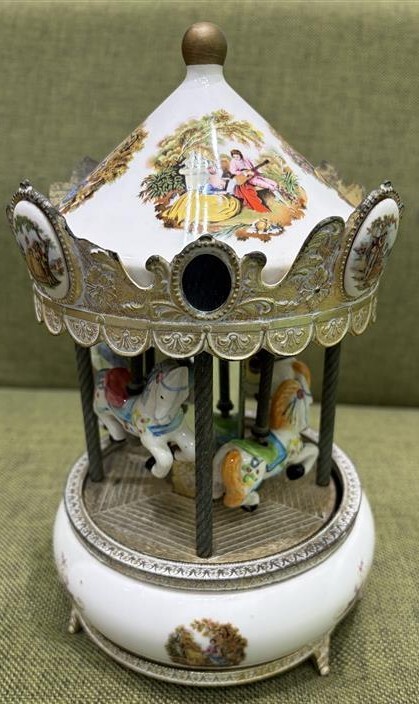 [YJAO-012] б/у * текущее состояние товар музыкальная каруселька go- Land itsua маленький world античный 