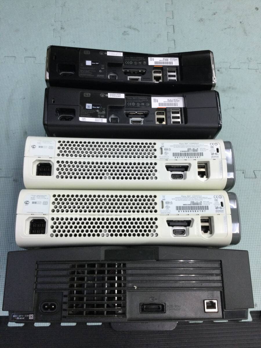 【GN8480/120/0】ジャンク★Xbox360 本体 4台★Xbox 本体 1台★計5台★大量★まとめ★セット★Microsoft★エックスボックス360★_画像2