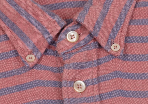 45rpm 45R хлопок карман дизайн окантовка кнопка down рубашка красный синий M ранг [ мужской ]