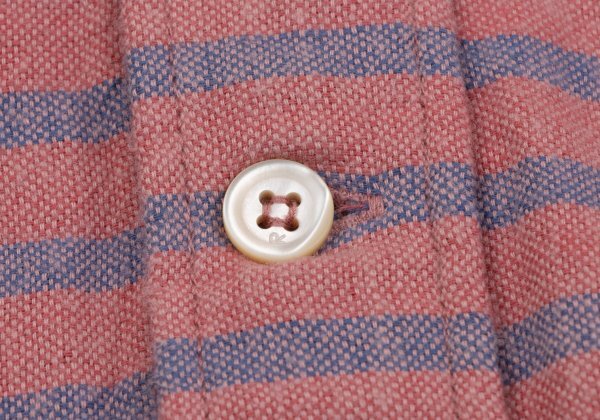 45rpm 45R хлопок карман дизайн окантовка кнопка down рубашка красный синий M ранг [ мужской ]