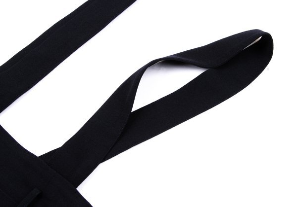 アツロウタヤマATSURO TAYAMA ウールプリーツショルダーストラップスカート 紺M位 【レディース】_画像4