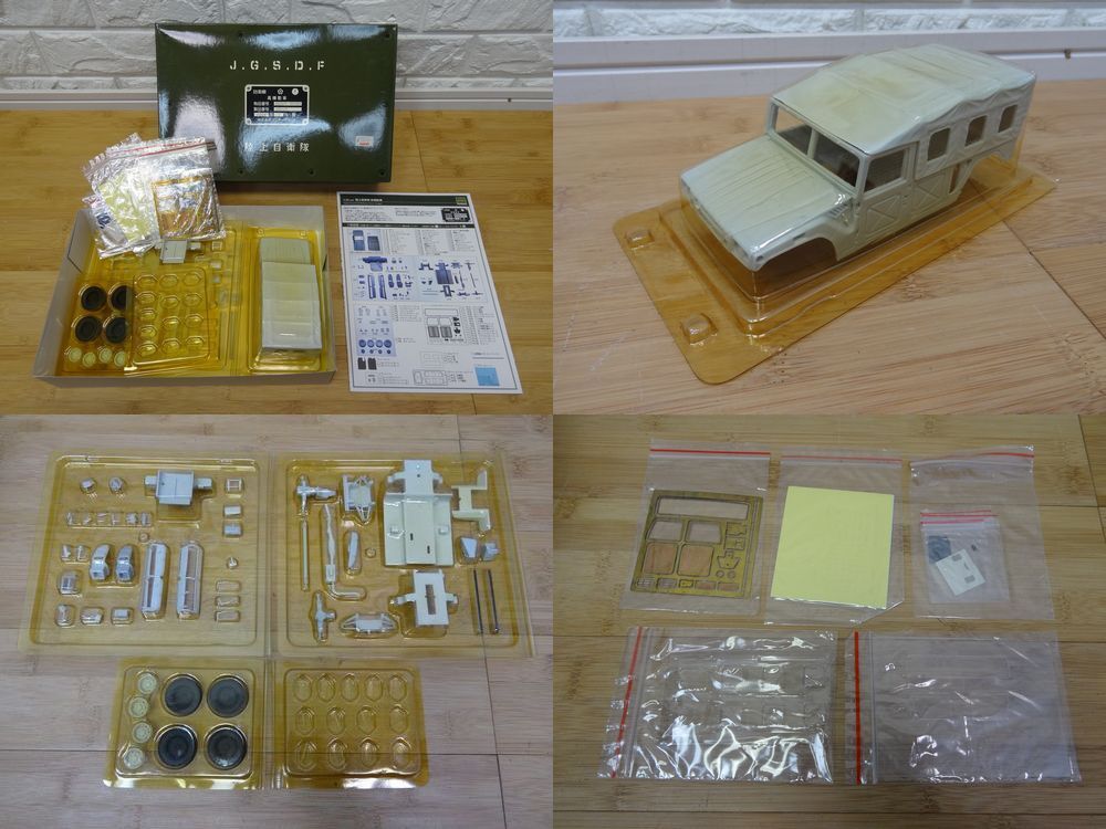 現状品③ モノクローム 1/35 レジンキット 5個まとめ 陸上自衛隊 73式小型トラック(新型) 高機動車 インターアライド 未組立 _画像3
