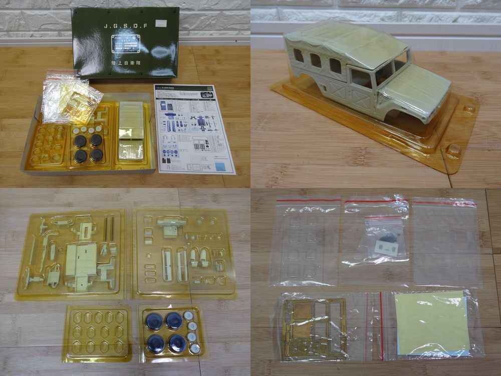 現状品③ モノクローム 1/35 レジンキット 5個まとめ 陸上自衛隊 73式小型トラック(新型) 高機動車 インターアライド 未組立 _画像5