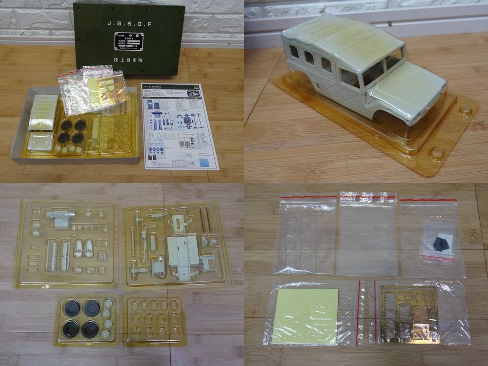 現状品③ モノクローム 1/35 レジンキット 5個まとめ 陸上自衛隊 73式小型トラック(新型) 高機動車 インターアライド 未組立 _画像6