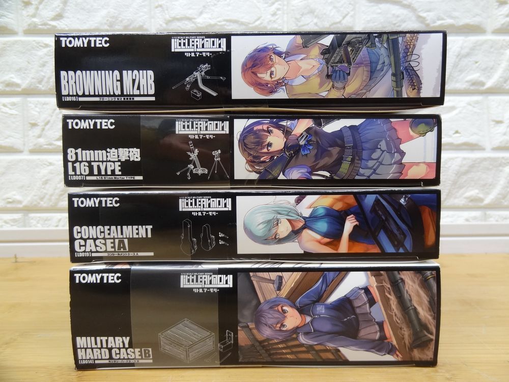 TOMYTEC 1/12 リトルアーモリー 4個まとめ ミリタリーハードケースB/ブローニング M2HB等 未組立_画像6