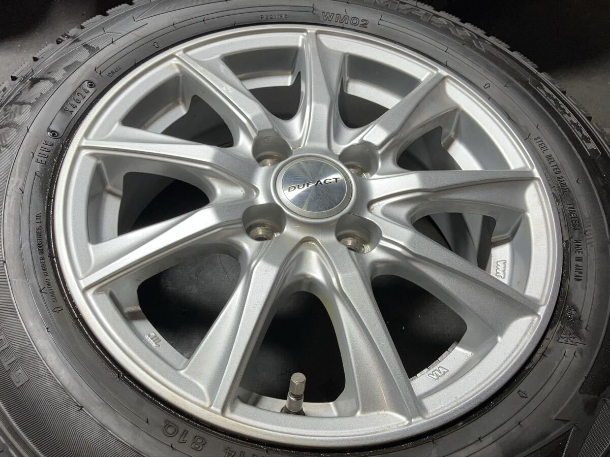 165/70R14 зимний легкосплавные колесные диски 2024 год Dunlop WM02 5.5J+42 100-4H 4шт.@ Succeed Passo Vitz aqua