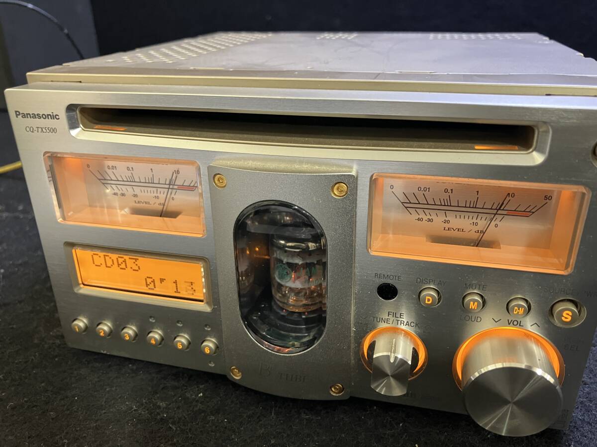 CQ-TX5500 Panasonic カーオーディオ CD 真空管 CQ-TX5500D 動作確認済_画像4