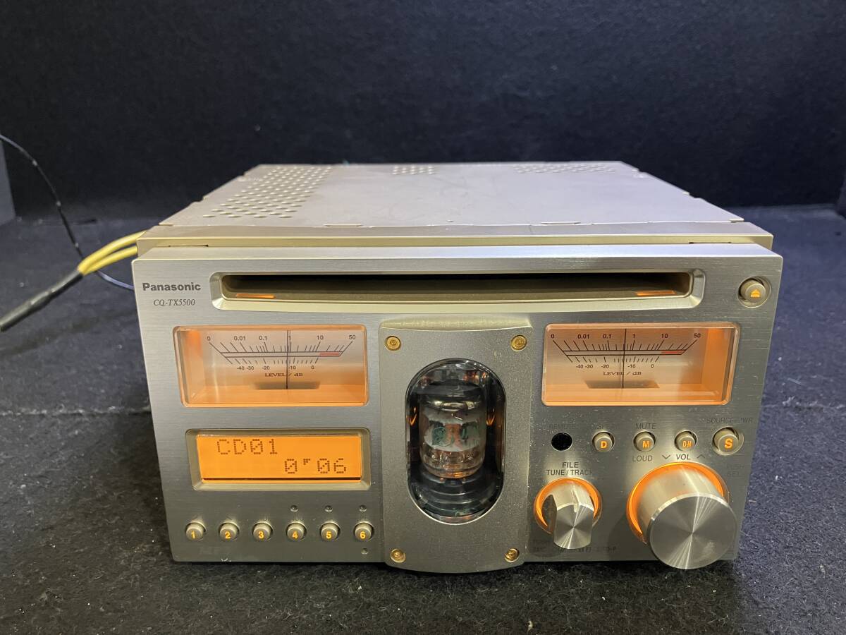 CQ-TX5500 Panasonic カーオーディオ CD 真空管 CQ-TX5500D 動作確認済_画像2