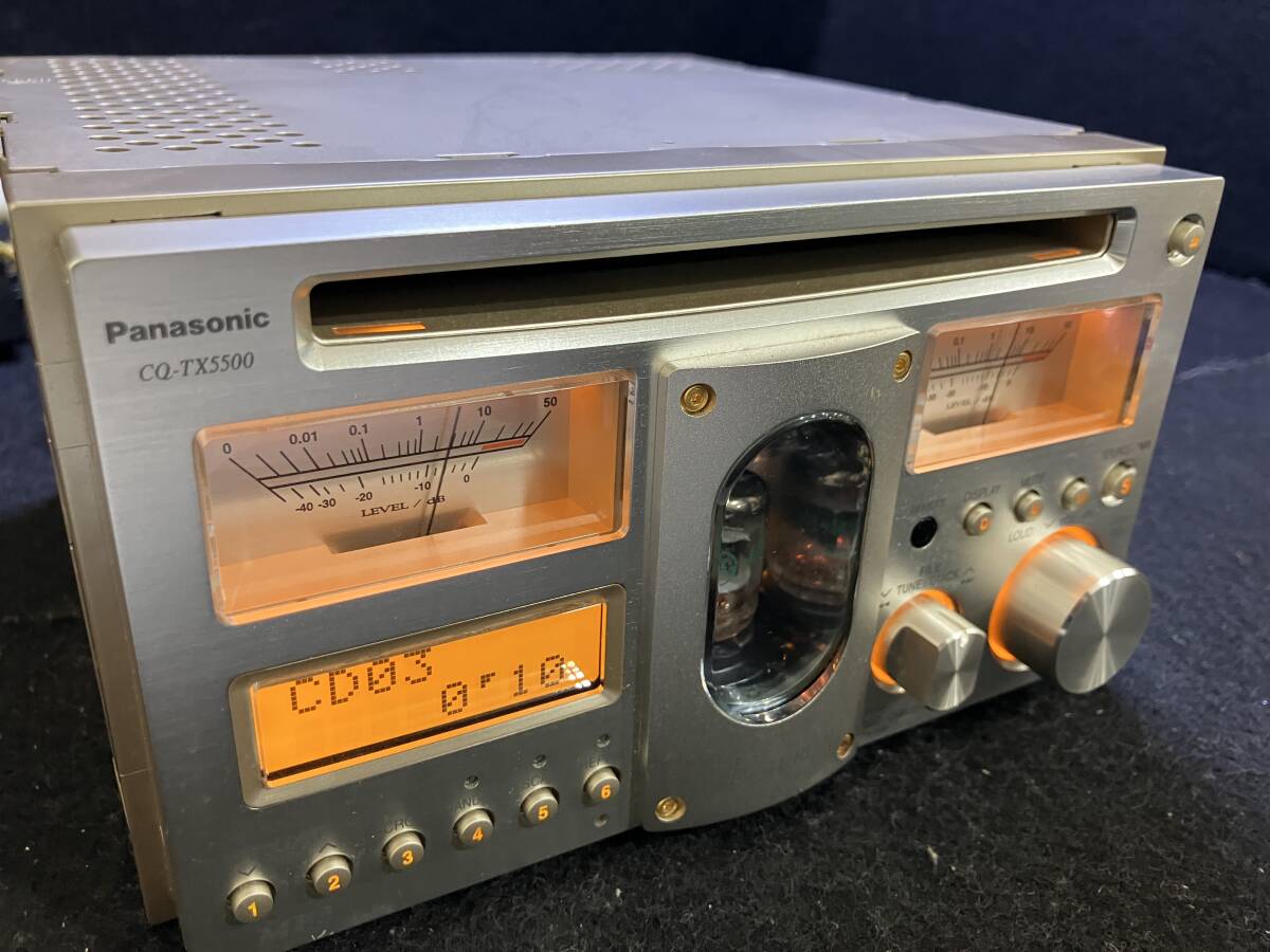 CQ-TX5500 Panasonic カーオーディオ CD 真空管 CQ-TX5500D 動作確認済_画像3