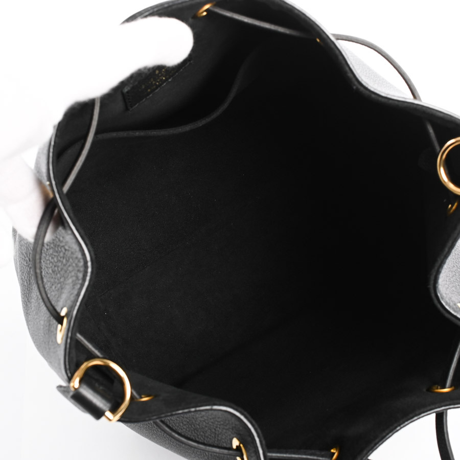  Louis Vuitton блокировка mi- ковш NV ручная сумочка M57687 черный женский б/у A товар 