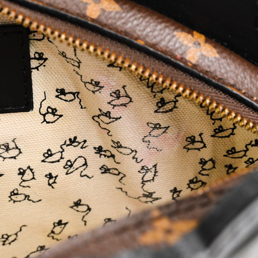 ルイヴィトン キャットポシェットチェーンショルダー ショルダーバッグ M53169 グレー レディース 中古B品_画像9