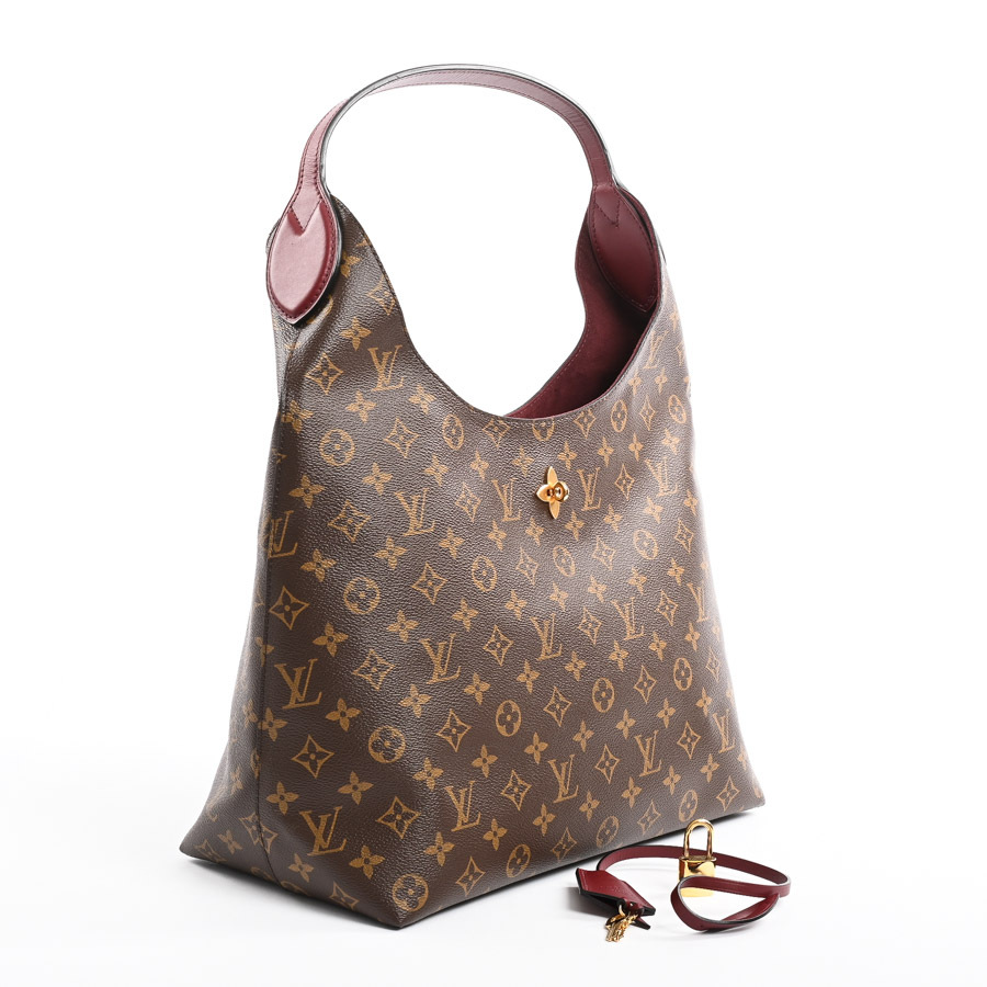  Louis Vuitton цветок сигнал bo- сумка на плечо M43547 бордо женский б/у A товар 