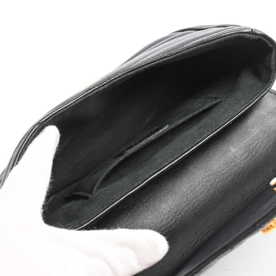  Louis Vuitton новый wave цепь сумка PM сумка на плечо M51683 черный женский б/у AB товар 