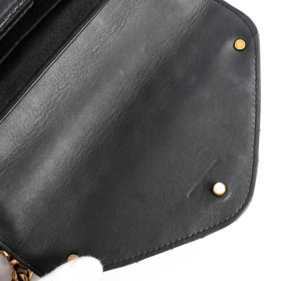  Louis Vuitton новый wave цепь сумка PM сумка на плечо M51683 черный женский б/у AB товар 