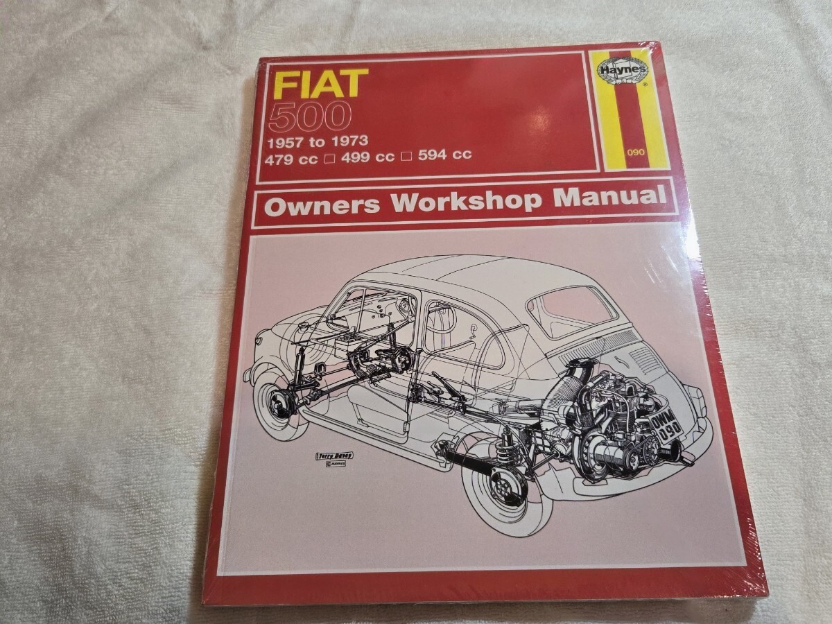■希少/未開封/即決送料無料■ヘインズHaynesフィアットFIAT500チンクエチェント1957-1973 479,499,594オーナーズワークショップマニュアル_画像1