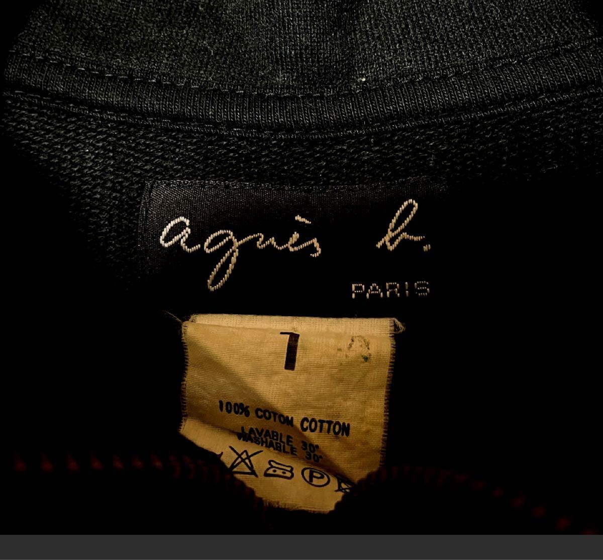 アニエス・ベーブラックコットンジャージ_画像3