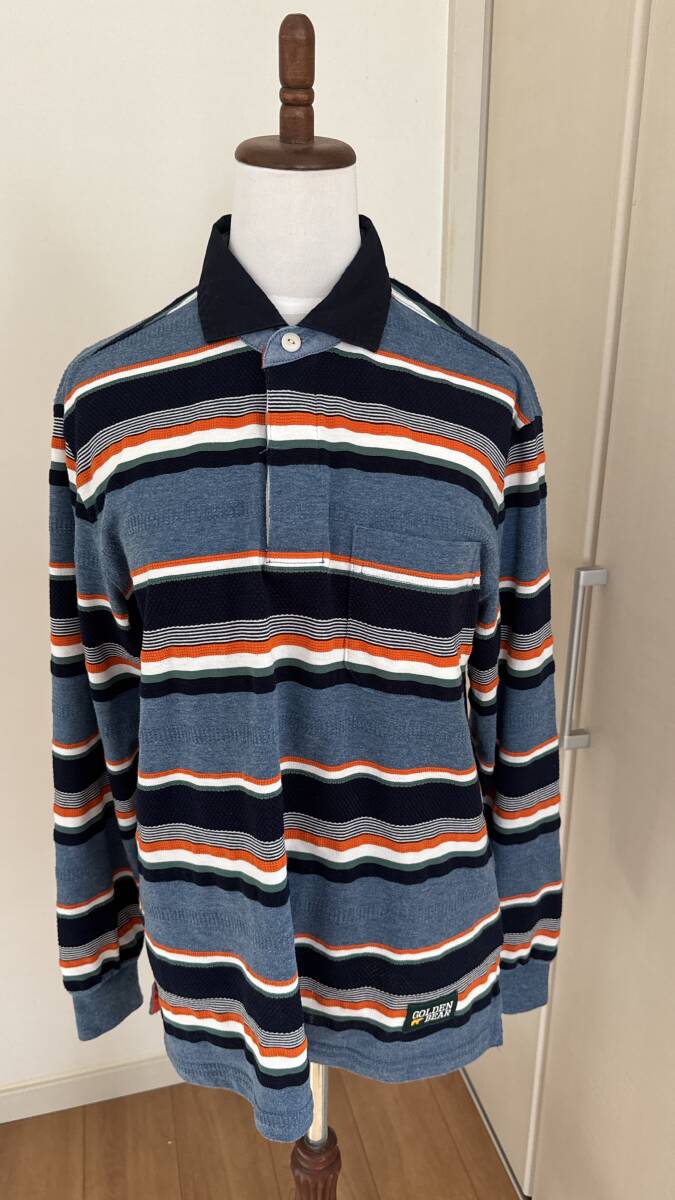 美品Golden Bear♪ラガーシャツ_画像1