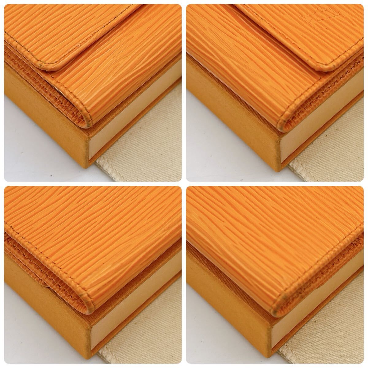 6046[ почти превосходный товар ]LOUIS VUITTON Louis Vuitton epi myurutikre6 6 полосный чехол для ключей ключ inserting M6381H/CA0045