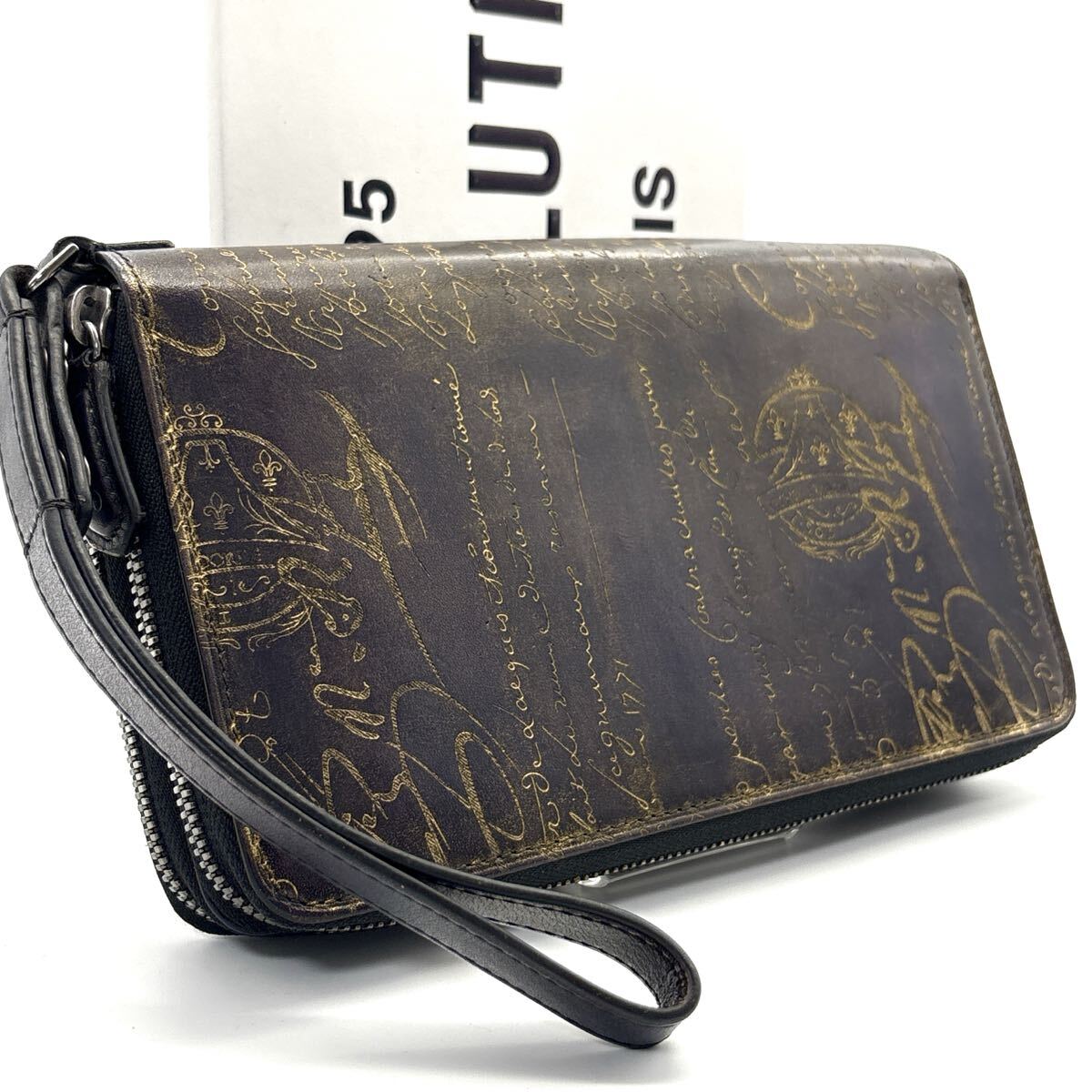 最高峰品◆BERLUTI ベルルッティ オーガナイザー タリ 長財布 カリグラフィ Wファスナー クラッチバッグ_画像1