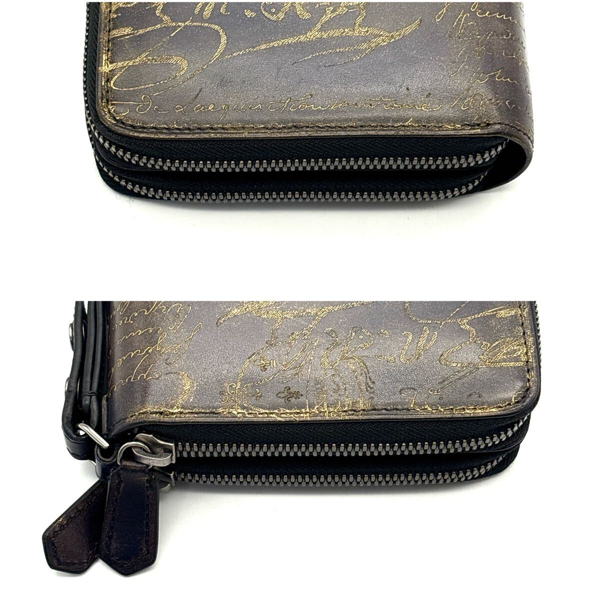 最高峰品◆BERLUTI ベルルッティ オーガナイザー タリ 長財布 カリグラフィ Wファスナー クラッチバッグ_画像4