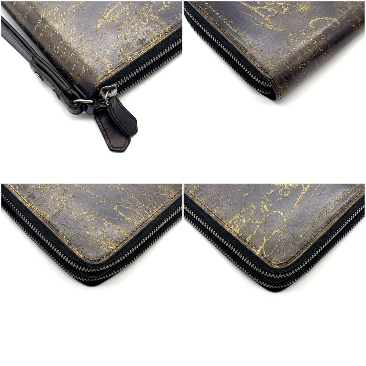 最高峰品◆BERLUTI ベルルッティ オーガナイザー タリ 長財布 カリグラフィ Wファスナー クラッチバッグ_画像5