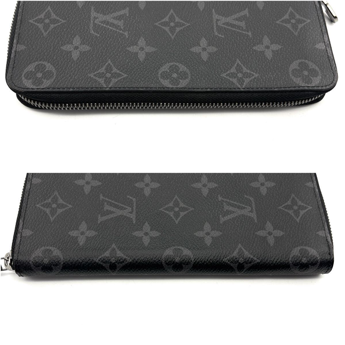 現行◆未使用級◆LOUIS VUITTON ルイヴィトン ジッピーヴェルティカル モノグラム エクリプス 長財布 ノワール ブラック_画像3
