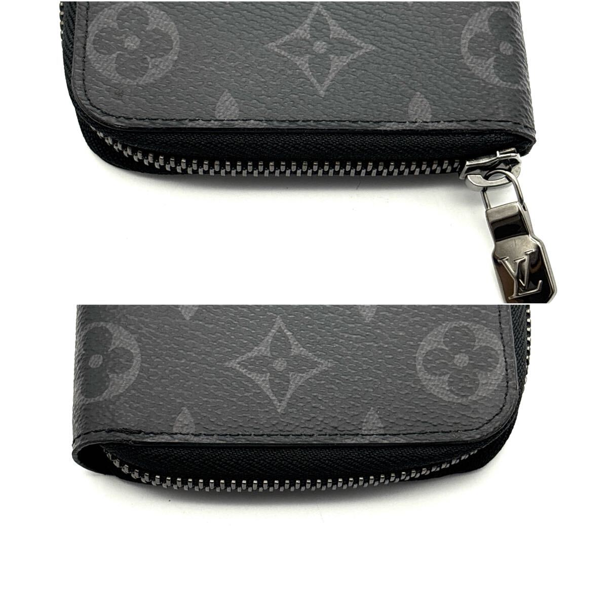 現行◆未使用級◆LOUIS VUITTON ルイヴィトン ジッピーヴェルティカル モノグラム エクリプス 長財布 ノワール ブラック_画像4