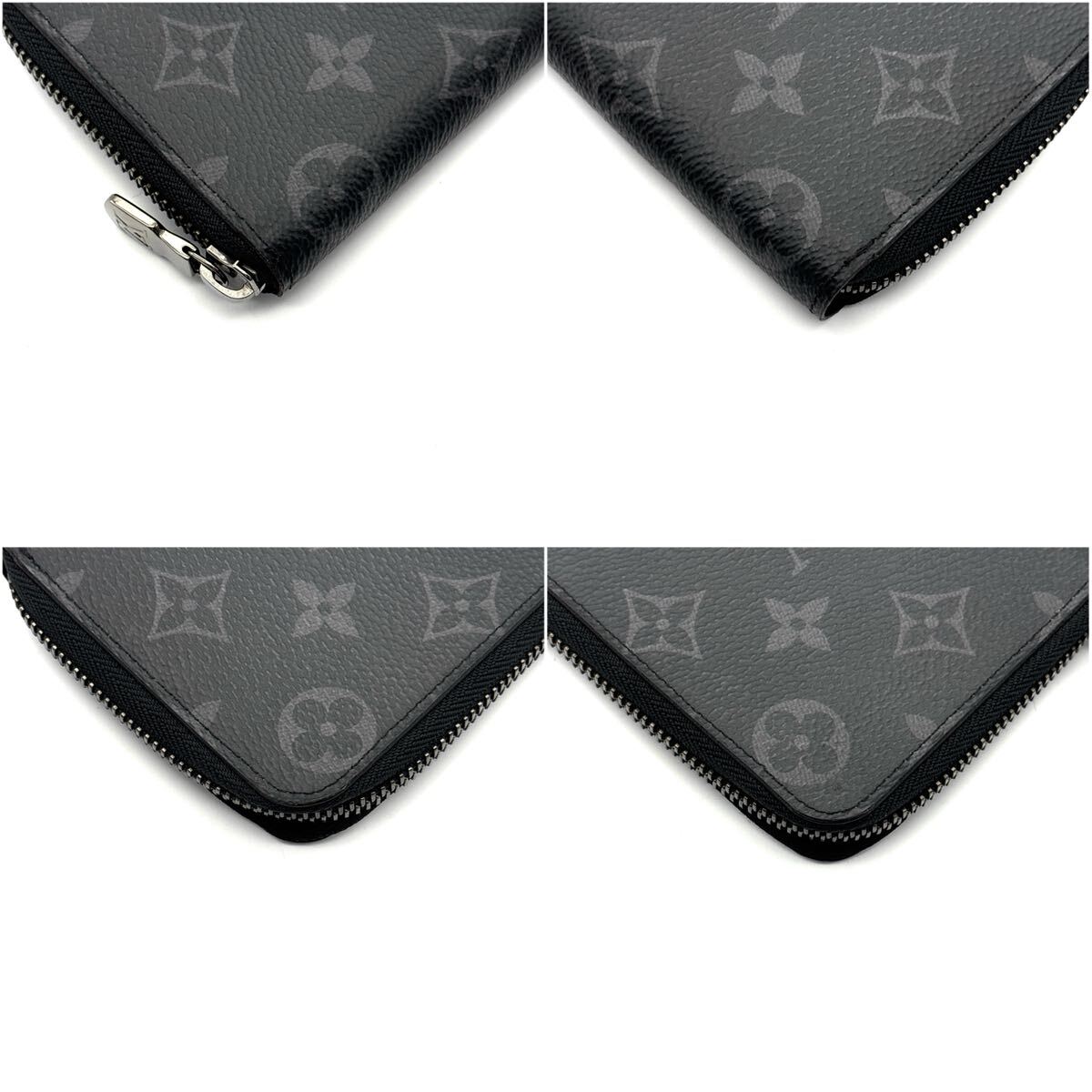 現行◆未使用級◆LOUIS VUITTON ルイヴィトン ジッピーヴェルティカル モノグラム エクリプス 長財布 ノワール ブラック_画像5