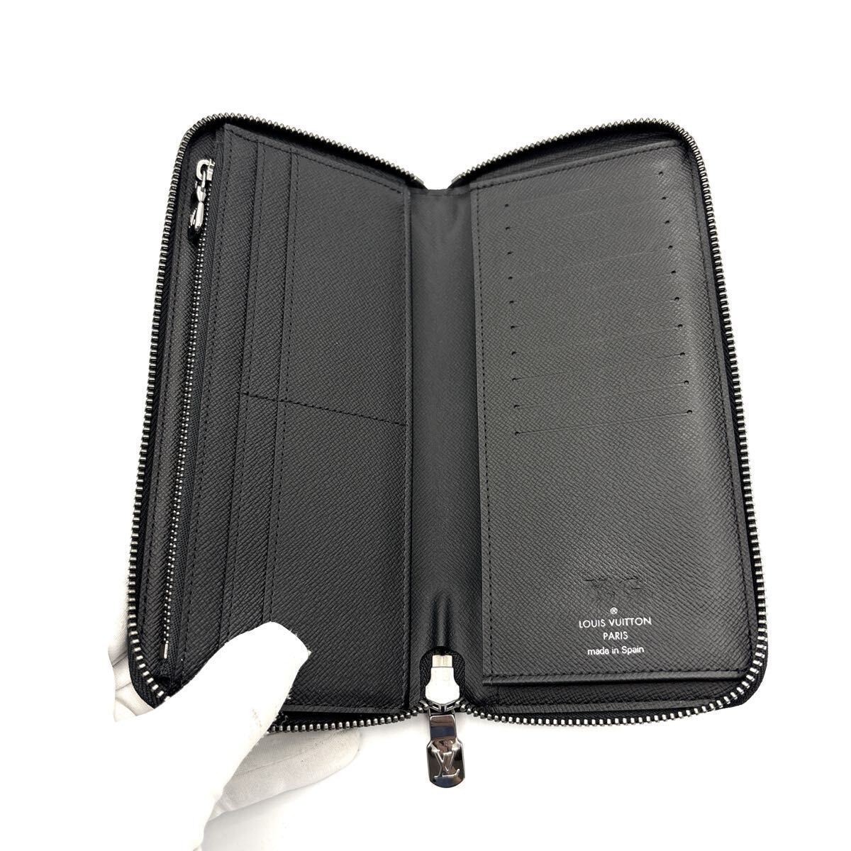 現行◆未使用級◆LOUIS VUITTON ルイヴィトン ジッピーヴェルティカル モノグラム エクリプス 長財布 ノワール ブラック_画像6