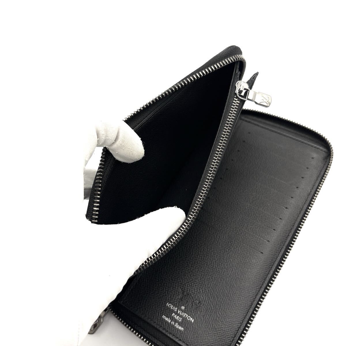 現行◆未使用級◆LOUIS VUITTON ルイヴィトン ジッピーヴェルティカル モノグラム エクリプス 長財布 ノワール ブラック_画像7