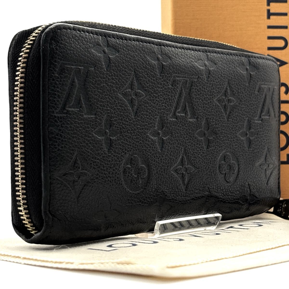 現行型◆LOUIS VUITTON ルイヴィトン ジッピーウォレット モノグラム アンプラント 長財布 ロングウォレット ノワール ブラック_画像2