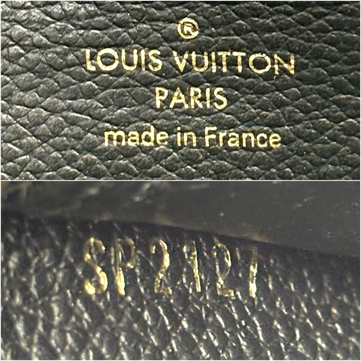 現行型◆LOUIS VUITTON ルイヴィトン ジッピーウォレット モノグラム アンプラント 長財布 ロングウォレット ノワール ブラック_画像10