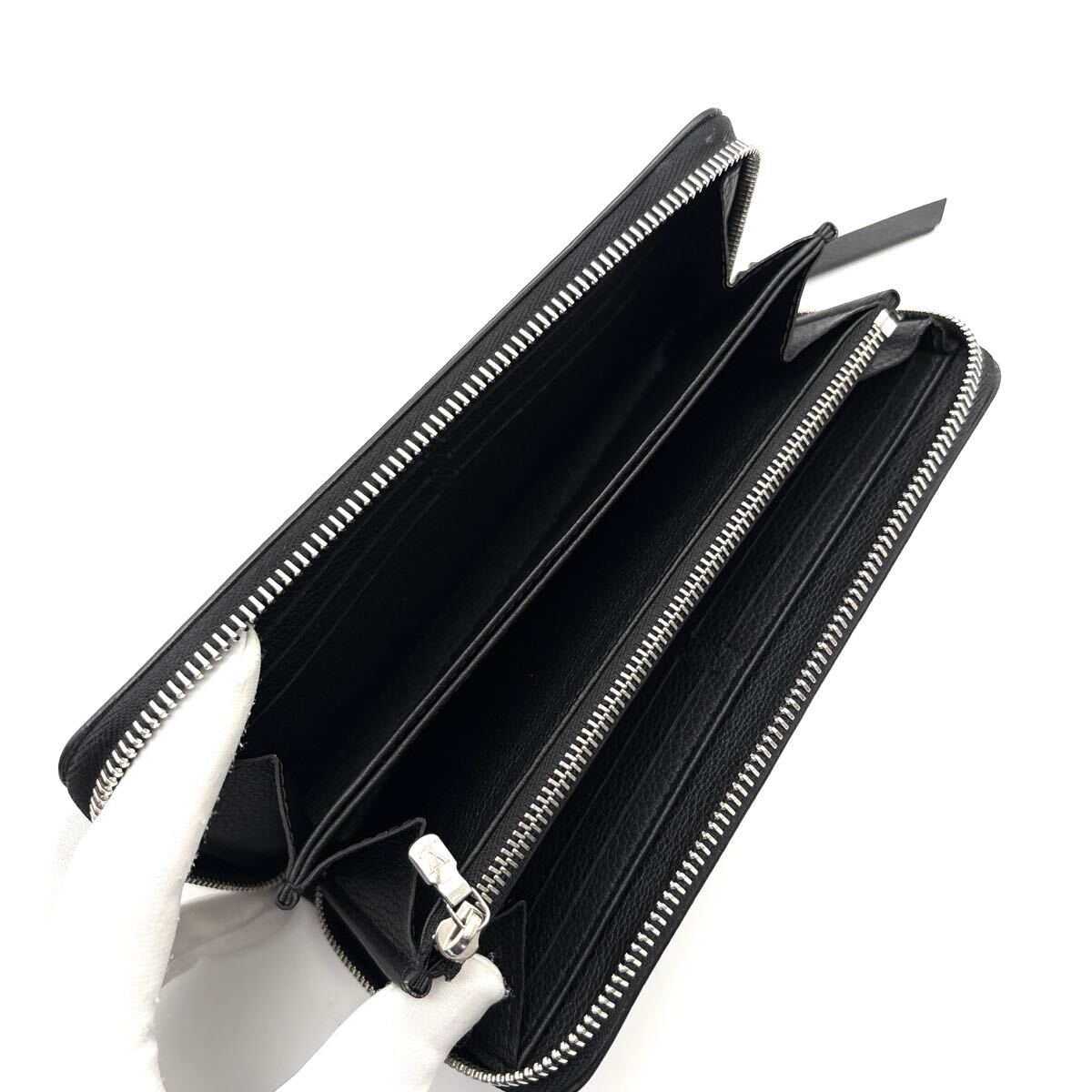 現行◆極美品◆LOUIS VUITTON ルイヴィトン ジッピーウォレット ロックミー LVロゴ 長財布 ノワール ブラック メンズ_画像7
