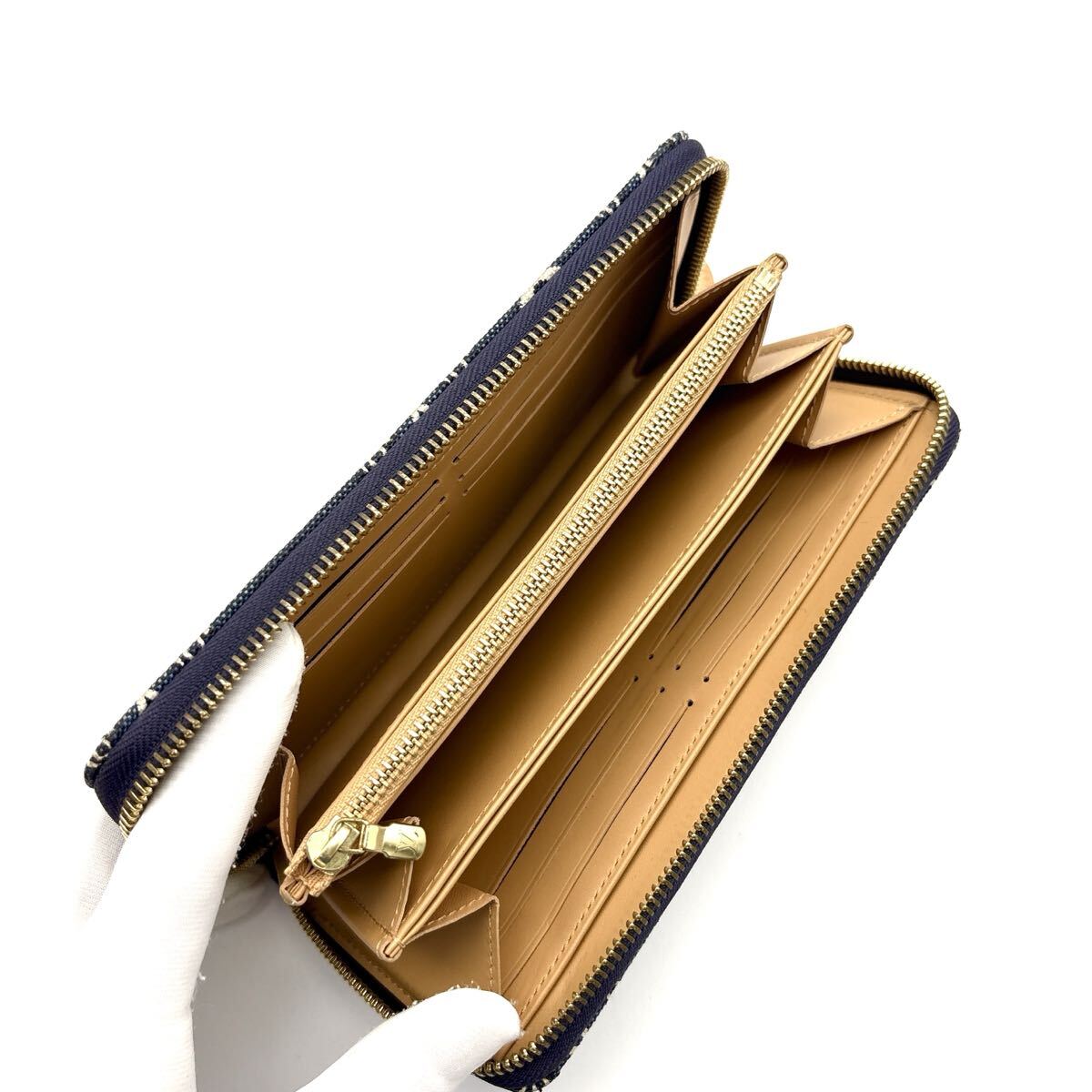 現行◆LOUIS VUITTON ルイヴィトン ジッピーウォレット デニム since1854 長財布 ブルー メンズ_画像7