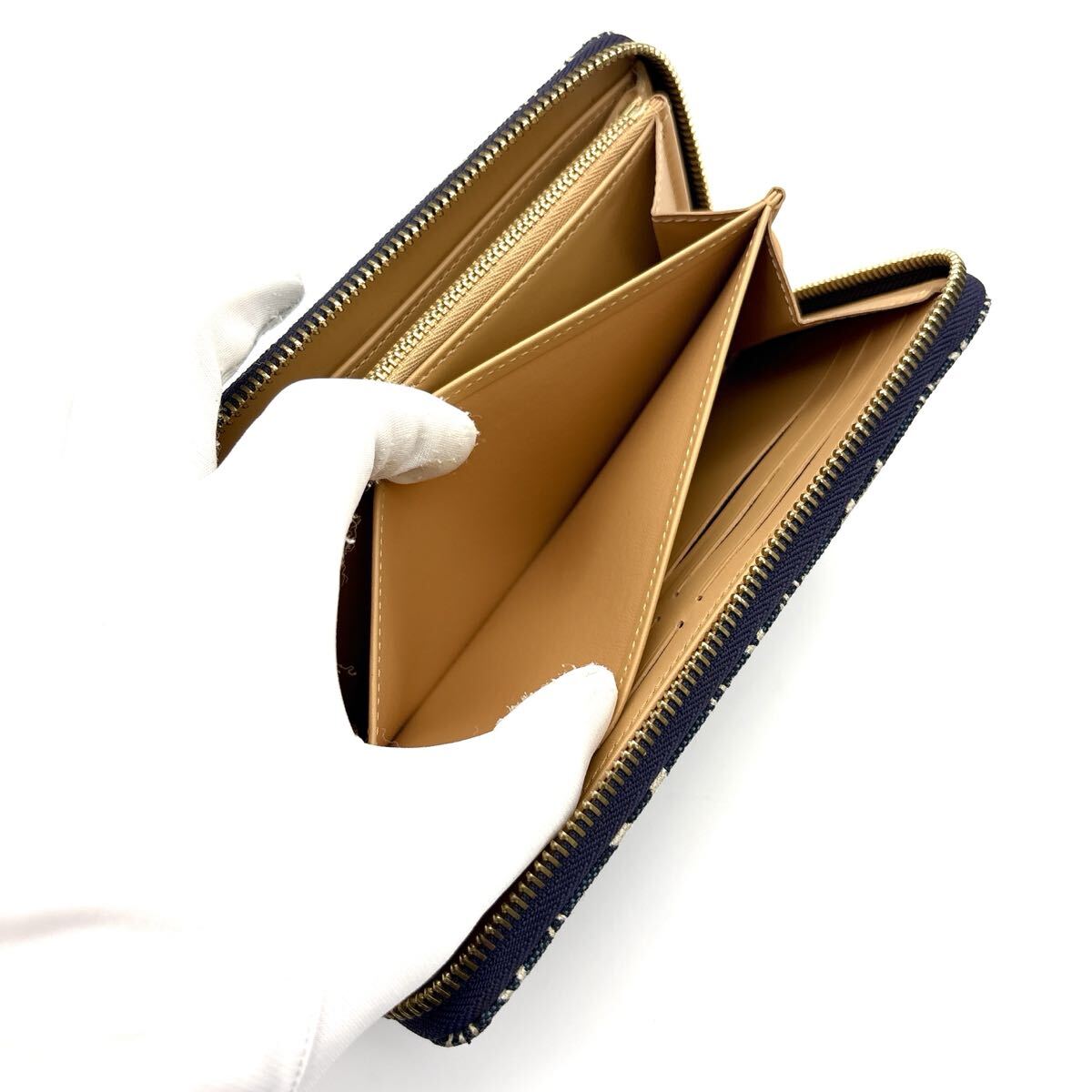 現行◆LOUIS VUITTON ルイヴィトン ジッピーウォレット デニム since1854 長財布 ブルー メンズ_画像8