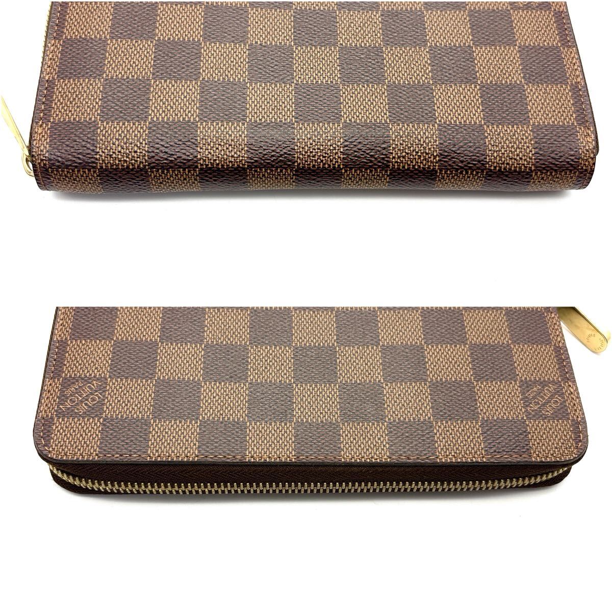 現行型◆極美品◆LOUIS VUITTON ルイヴィトン ジッピーウォレット ダミエ エベヌ ロングウォレット 長財布 ブラウン_画像3