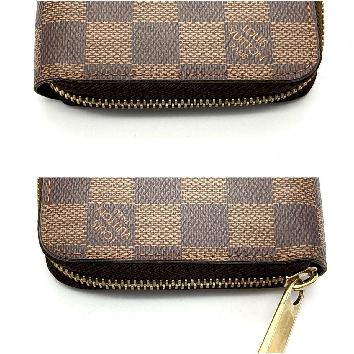 現行型◆極美品◆LOUIS VUITTON ルイヴィトン ジッピーウォレット ダミエ エベヌ ロングウォレット 長財布 ブラウン_画像4